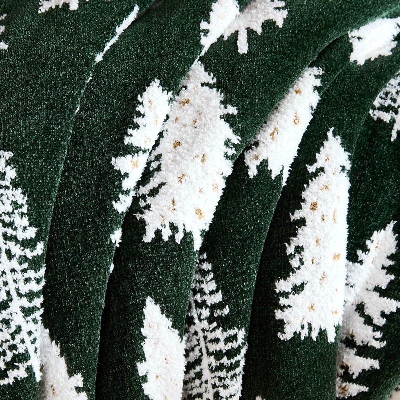 WDCOZY Christmas Throw Blanket Christmas Tree Reversible Super Soft Knitted