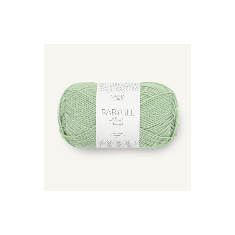 SANDNES GARN Babyull Lanett – Colour: Pistasj Is (8532) –