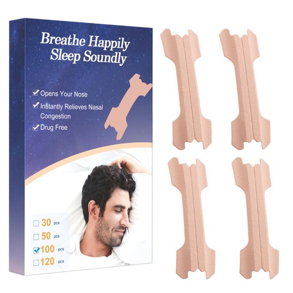 Nasal Strips 100 Pieces Anti snoring Devices, Snoring Aid for