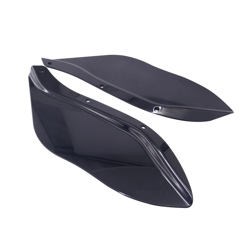 Black Fairing Air Deflectors Side Wing Windshield Side Cover for