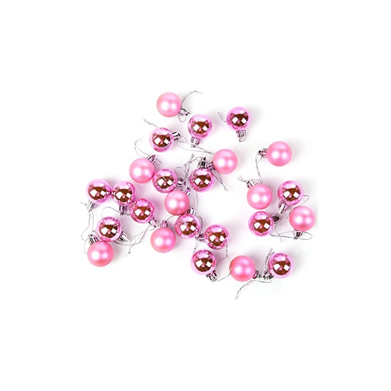 Robelli Pack of 48 Miniature Shiny & Matte Christmas Tree