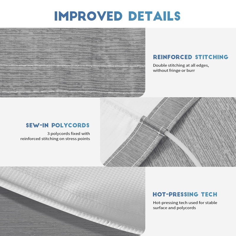 Heavy Duty RV Awning Fabric Replacement - 19.5oz Vinyl Camper
