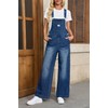 Cicy Bell Women's Denim Bib Overalls Casual Adjustable Strap Wide