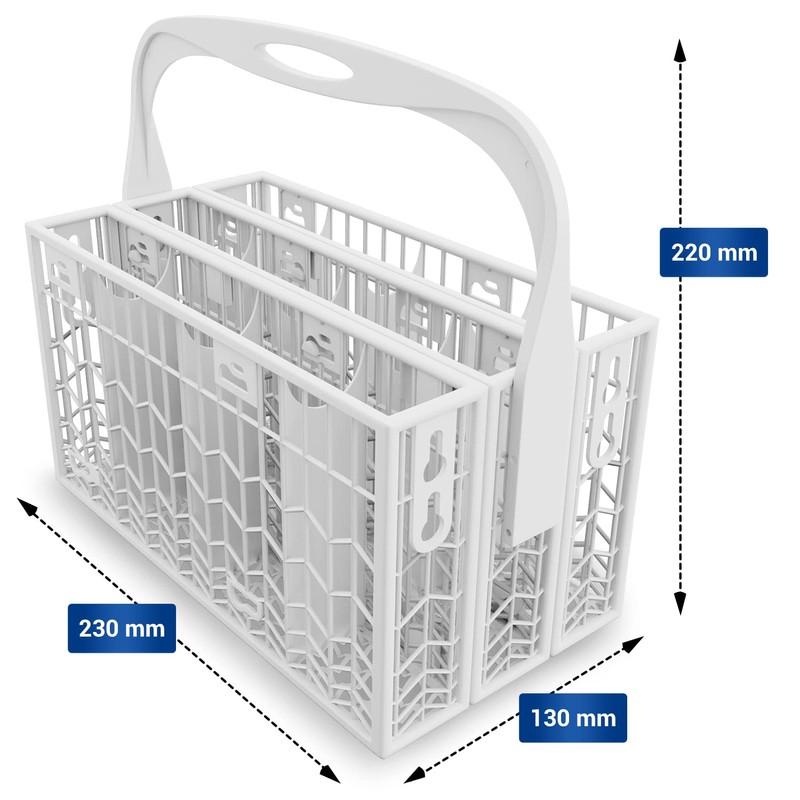 VIOKS Cutlery Basket for Dishwashers with Handle 3-Piece Replacement for