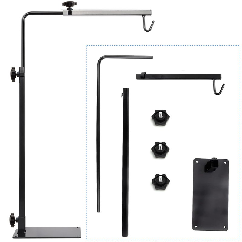 ReptiKing Reptile Lamp Stand, Adjustable Heat Lamp Fixture Stand, Terrarium