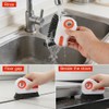 2‑in‑1 Groove Cleaning Brush, Window Track Cleaner with Bristle &
