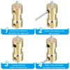 PATIKIL Rigid Coupling 4mm-5mm Copper Shaft Coupling Motor Connector for