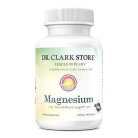 Dr. Clark Magnesium Oxide Supplement, 300mg, 100 Gelatin Capsules