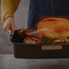 HAPPIELS 17 x 13 inch Roasting Pan with Rack, 20-25