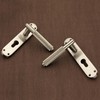 Infinity Decor Satin Nickel Knurled Euro Lever Lock Door Handle