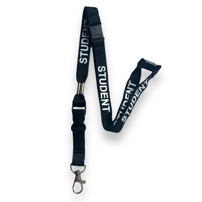 PAC Supplies Global 15mm Colourful STUDENT Printed Neck Lanyard With