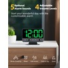 Odokee Digital Alarm Clocks for Bedrooms: Large Bold Number 5