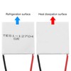 sourcing map TES1-12704 Semiconductor Refrigeration Tablets 15.8V 4A 36W Heatsink
