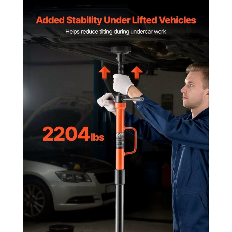 1 Ton (2204 Lbs) Capacity Adjustable Height Underhoist Support Stand