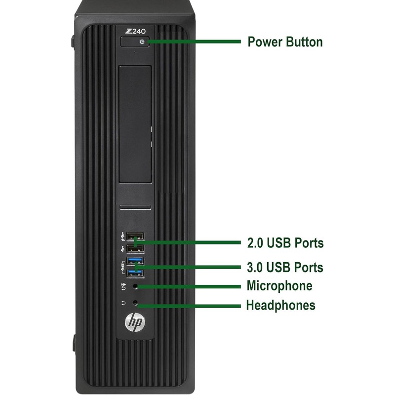 HP Z240 SFF Workstation Desktop Computer, Intel Core i7-6700 3.40GHz,