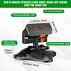 Reallnaive 2 Pcs Adjustable Oscillating Sprinkler 4 Way ABS Lawn