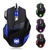 Zelotes Ergonomic 7200 DPI LED Optical Wired Gaming Mouse Mice