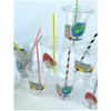 Back To School Party Cups, Plastic Cups with Paper Straws