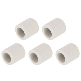 uxcell 5pcs 10mm Dia Ceramic Tube Insulated Electronic Wire Bundle Heat Insulation Protection Single Bore,15mm x 15mm