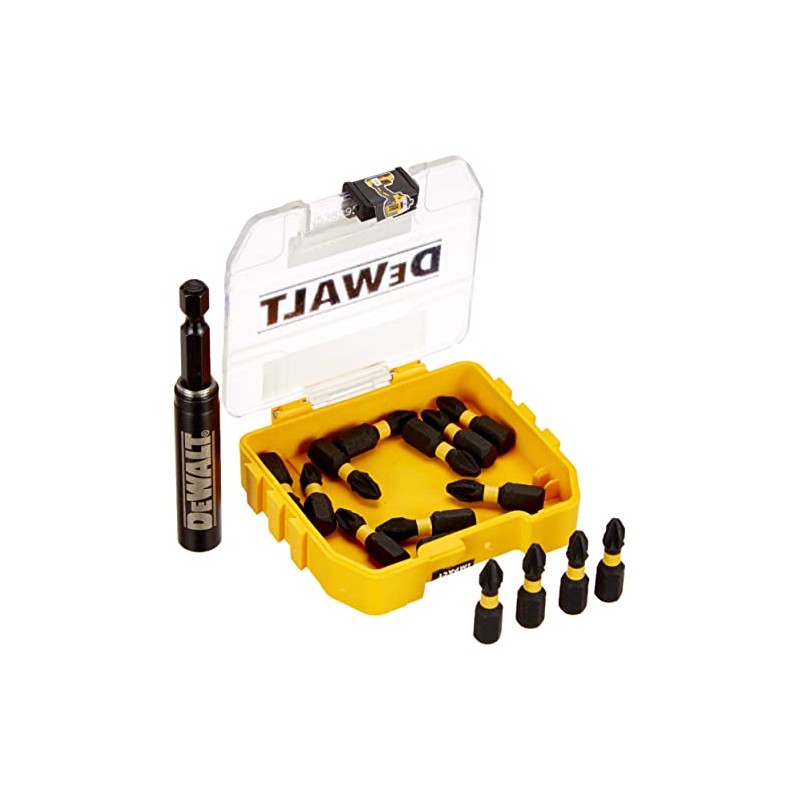 XMS DEWALT Extreme Impact Torsion Bits PZ2 x 16,Multi,One Size,DT70618T-QZ