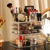 Cq acrylic 3 Pack Clear Makeup Storage Organizer,Stackable 6 Drawers