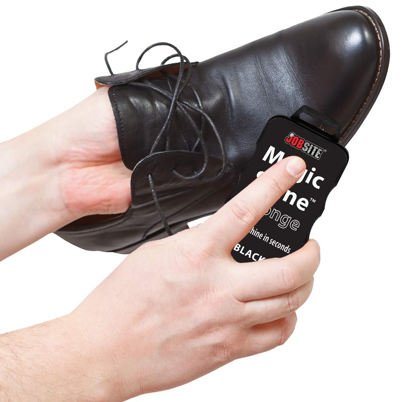 JobSite Instant Express Leather Boot & Shoe Shine Sponge -