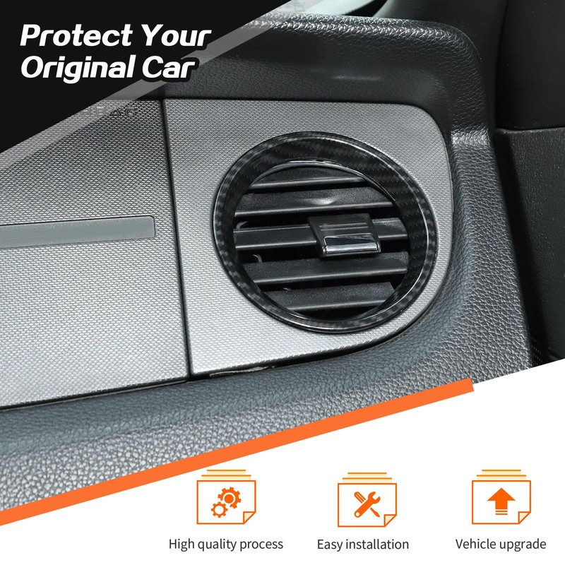 JeCar 3pcs for Mustang Carbon Fiber Interior Trim Kit for