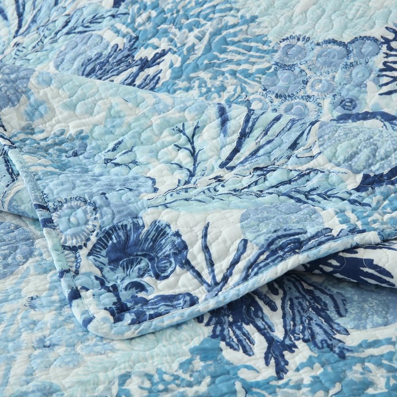 Autumn Dream Cotton Coastal Bedspread Quilt Sets Reversible Bedding Coverlet