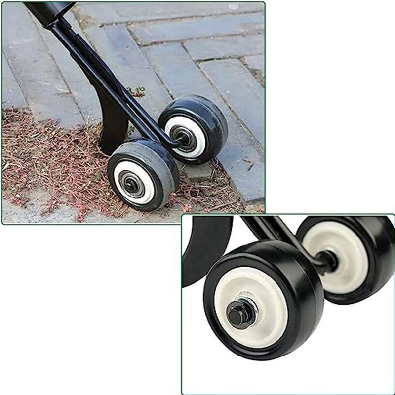 Weeder Tools with Wheels,Stand Up Weeding Tools for Garden,Sidewalk Crack
