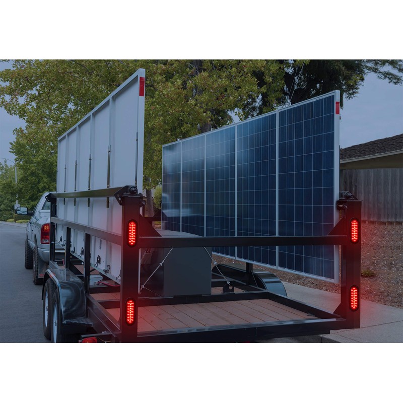 Linkitom 6 Inchs Submersible Oval LED Stop/Turn Trailer Tail Light