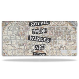 MightySkins Skin Compatible with Apple Wireless Keyboard – Who Wander | Protective, Durable, and Unique Vinyl Decal wrap Cover | Easy to Apply, Remove, and Change Styles | Made in The USA