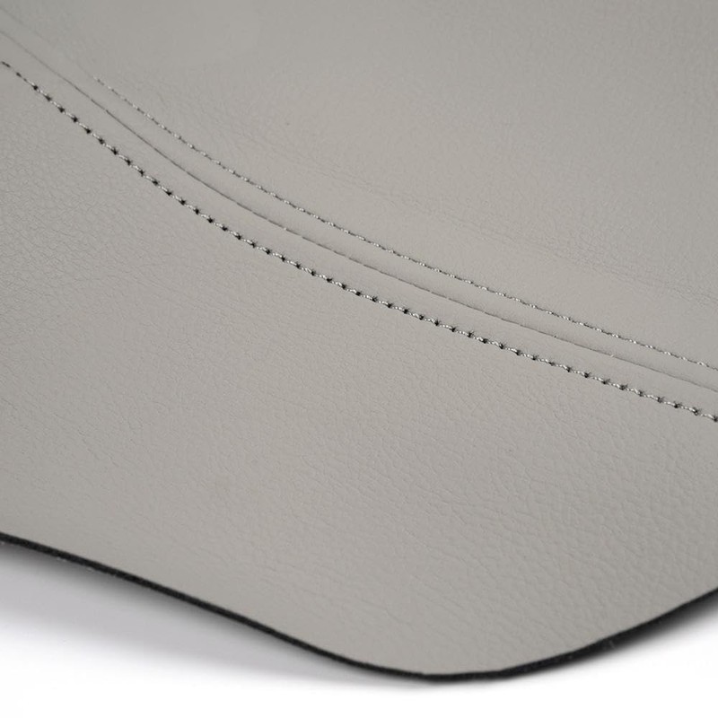 DOTCOM Gray Leather Center Console Lid Armrest Cover Fit 2009