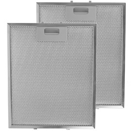 SPARES2GO Metal Mesh Filter for SMEG Cooker Hood/Kitchen Extractor Fan Vent (Pack of 2 Filters, Silver, 300 x 250 mm)