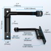 JEXIFY 3/4'' J Bolt Gate Hinge, 7" Heavy Duty Gate