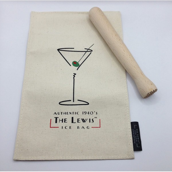KARMELLING Lewis Ice Bag|Canvas Bag with Muddler Kit & Bar