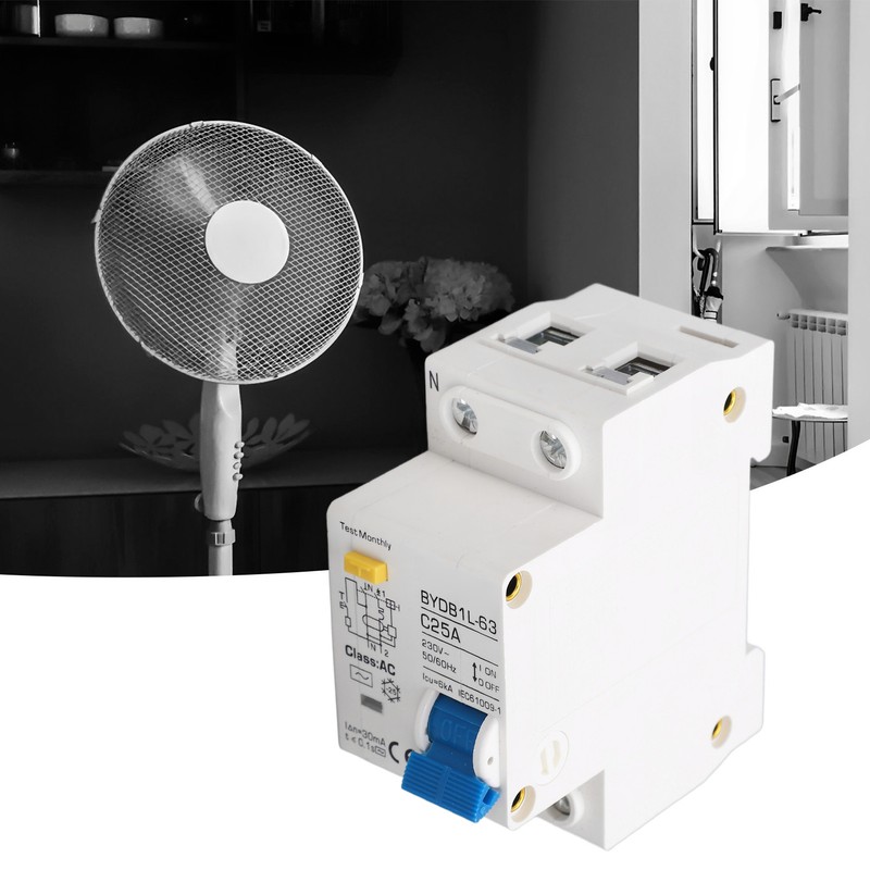 Circuit Breaker Leakage Protection Pa66 Sensitive Response 1P+N Circuit Breaker