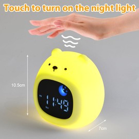 HOTUT Kids Alarm Clock,Toddler Sleep Training Clock with Night Lights,Time to Wake Alarm Clock for Kids with Snooze,6 Sleep Sound Machine,Animal Night Light Alarm Clock,OK to Wake Kids Alarm Clocks