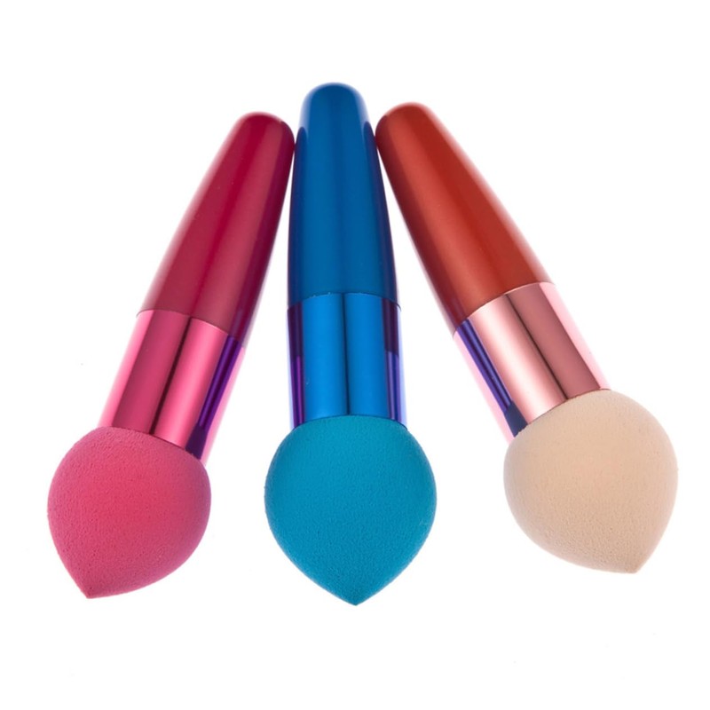 NOLITOY Sets Cosmetic Brush Set Droplet Makeup Sponge Latex Powder
