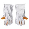 1 Pair Cowhide Welding Gloves Heat Resistant Fireproof Hard Wearing