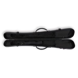 Vetimobato Upright Double Bass Bow Case Hold 1 Or 2 Pcs French German Bass Bow Box, Carbon Fiber Hard Case Protect Your Bow With Shoulder Strap