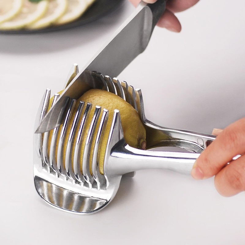 ZONADAH Tomato Lemon Slicer Holder Cherry Slicer Potato Shreader Cutter