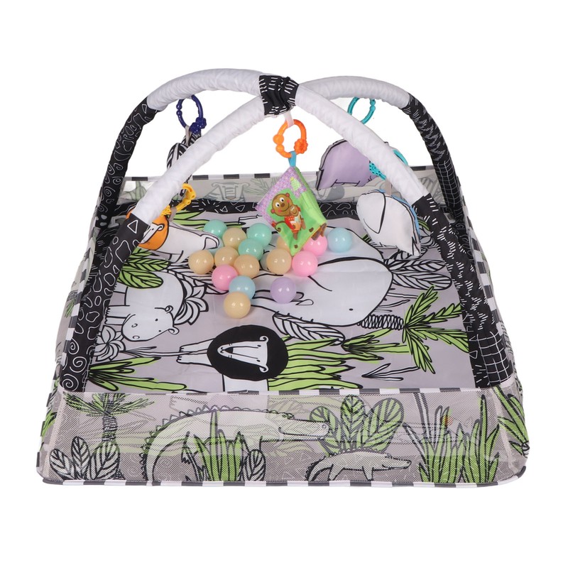 Portable Cozy Baby Gym Play Mat Square Wild Prairie Pattern