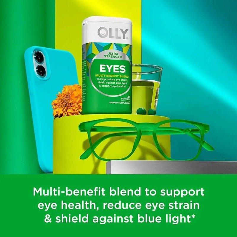 Olly Eyes Multibeneficios Vitaminas Para Los Ojos 30softgels Sabor Sin