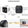 Multifunctional Cube Timer, 1 Count USB Rechargeable Digital Countdown Study