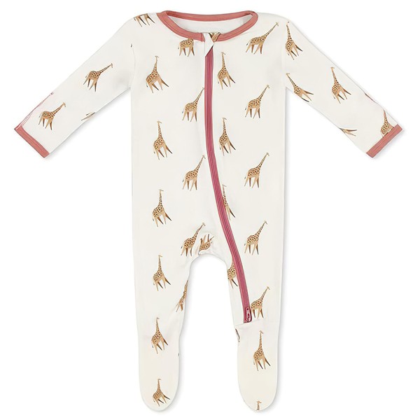 Giraffe Footie for Baby - 95% Viscose from Bamboo, 5%