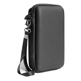 WGear Protective Case for Ricoh Theta S, V 360 and Theta SC 360 Degree Spherica, Customized Dense Absorbing Sturdy Foam Inlay, Mesh Pocket Inside Matte Black