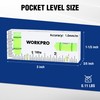 WORKPRO Small Level, 3 Inch Mini Level Tool, Magnetic Level