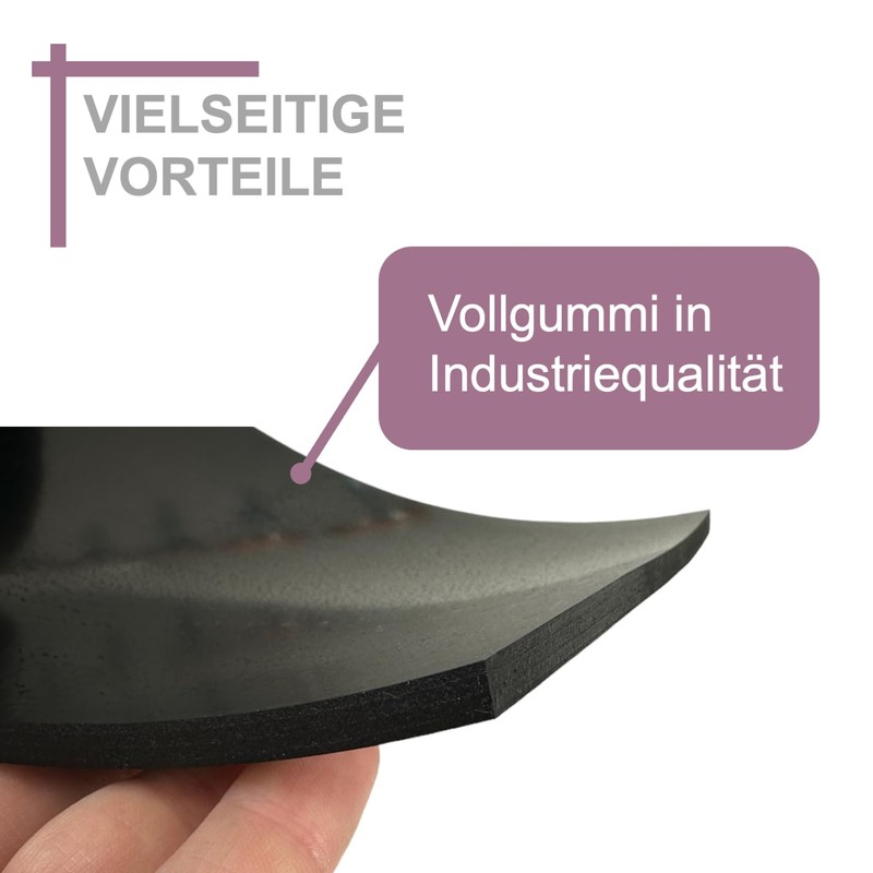 Rubber Strip - Thickness 5 mm Available in Various Sizes