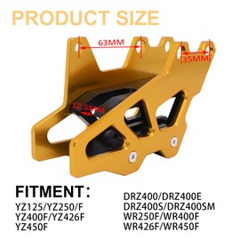 AnXin Motorcycle Chain Guide Guard Protection CNC for DRZ400 DRZ400E DRZ400S DRZ400SM DRZ250 RM125 RM250 RMZ250 RMZ450 RMX450Z Gold