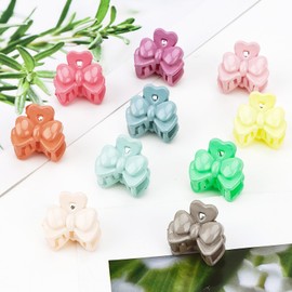 Norbiariz 100Pcs Mini Bow Hair Clips for Girls Hair Accessories for Women Fashion Cute Small Hairclip Hair Pins Beautiful Bulk Small Mini Butterfly Hair Clip Assorted Color